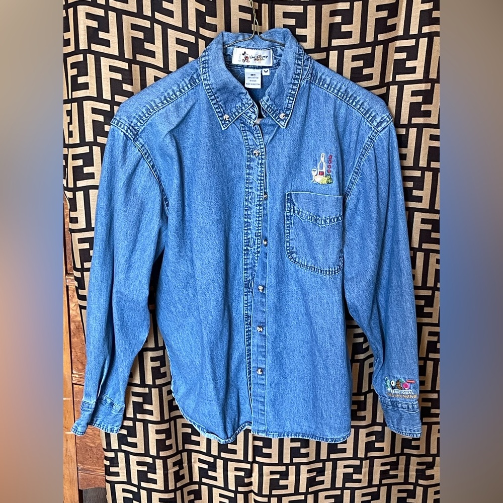 Long sleeve Disney button down shirt